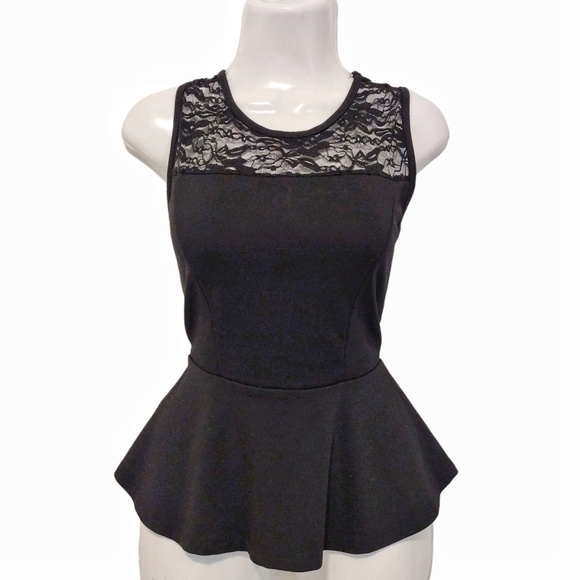 Peplum Sleeveless Blouse - Picture 1 of 12